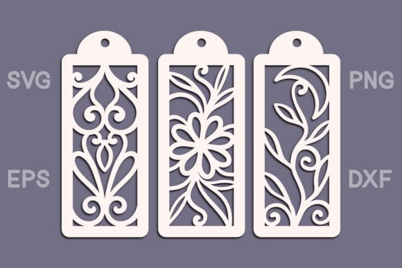 3 Laser Cut Bookmarks SVG Files for Precision