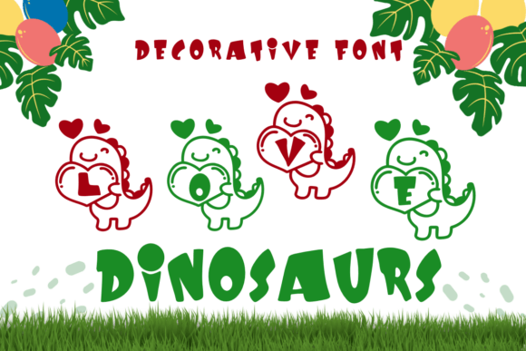 Bringing Prehistoric Joy to Design: A Deep Dive into the Love Dinosaurs Font