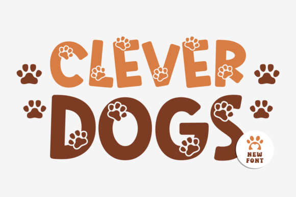 Clever Dogs: The Playful Paw-Print Font for Creative Projects