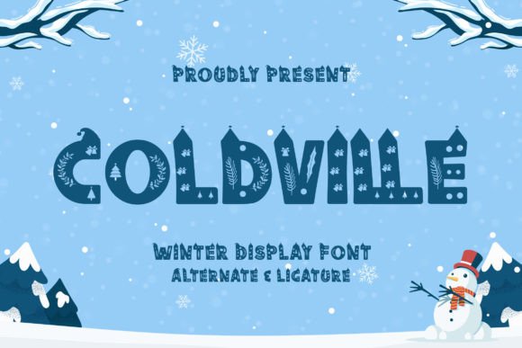 Coldville: The Ultimate Winter Display Font