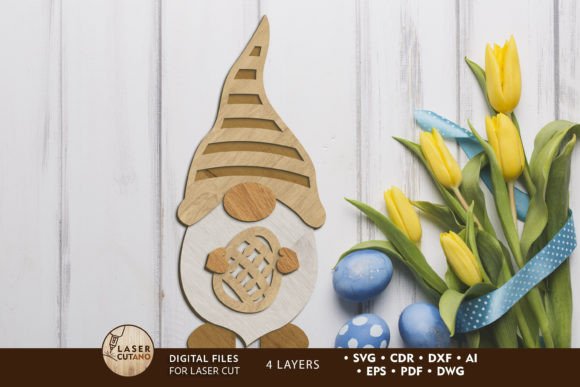 Crafting Whimsy: The Easter Gnome Multilayer File