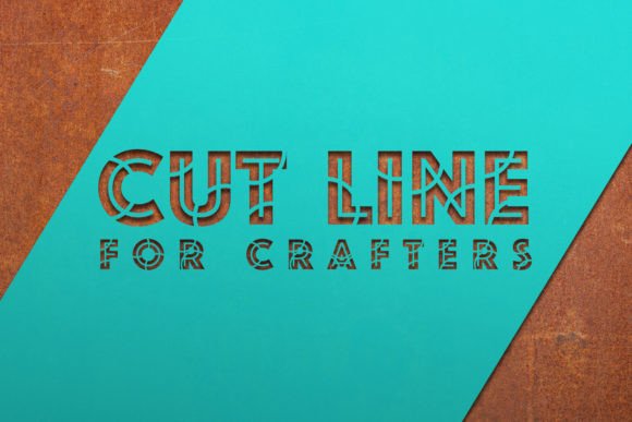 Cut Line: The Bold Stencil Font for Clean Crafts