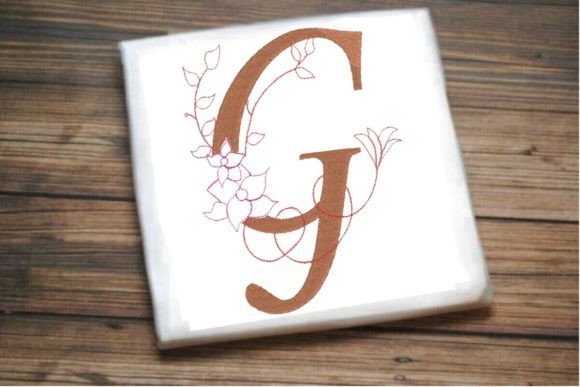 Evaluating the G Letter Vine Monogram Flower for Embroidery Projects