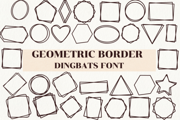 Geometric Border: A Stylish Choice for Creative Designers