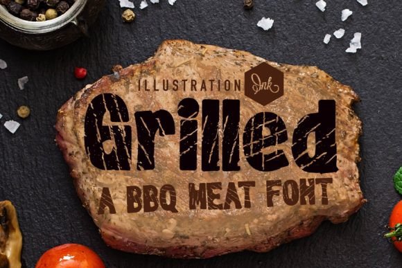 Grilled: The Bold Typography That Brings the Heat to Visual Design