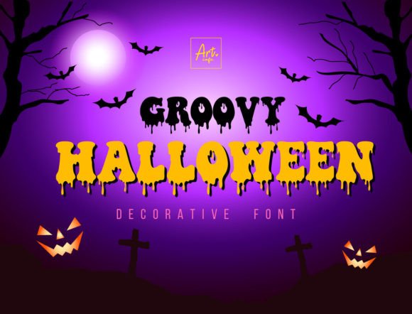 Groovy Halloween: A Retro Font for Spooky Designs