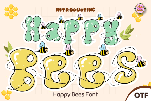 Happy Bees: The Whimsical Font for Joyful Designs