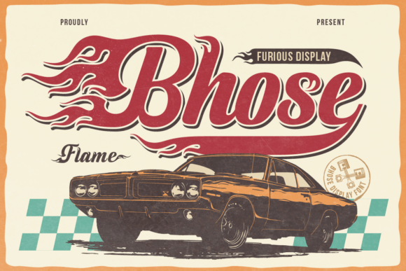Ignite Your Designs with Bhose: The Flame Font That Brings Heat to Every Project