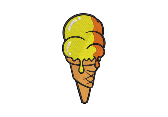 Integrating the Coned Ice Cream Embroidery Design into Professional and Creative Workflows