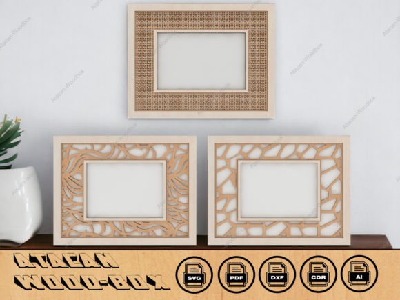Modern Chic Rattan Cane Frame Bundle Set