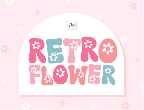 Retro Flower: A Floral Font for Every Creator