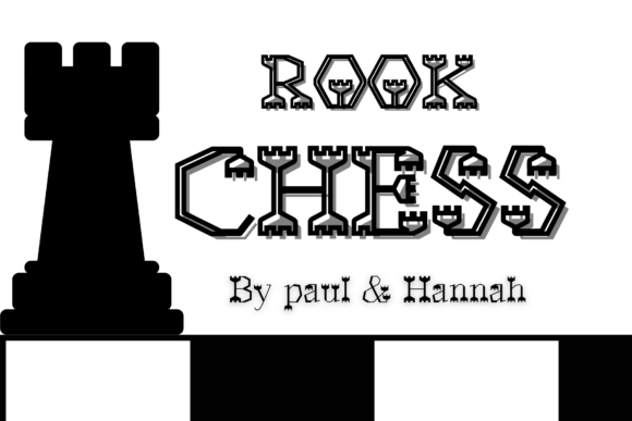 Rook Chess: A Bold Typography Choice for Strategic Design