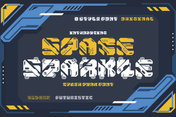 Space Sparkle: Navigating the Digital Frontier with a Cyberpunk Typography