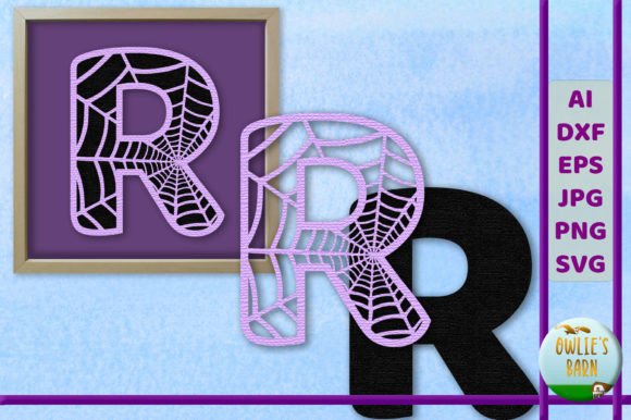 Spiderweb Monogram - Letter R: A Guide for Crafters and Designers
