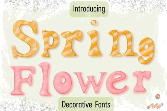Spring Flower Font: A Cute Choice for Seasonal Designs