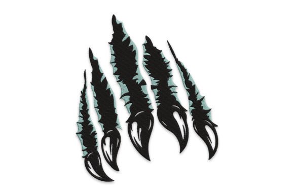 Unleash Power with Claw Mark Embroidery Designs