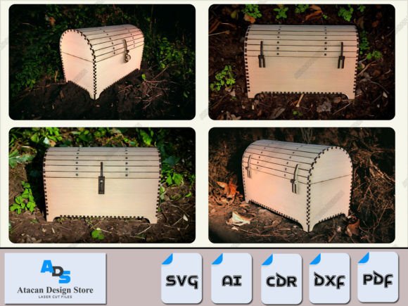 Wooden Treasure Chest - Laser Cut DIY Project for Enthusiasts